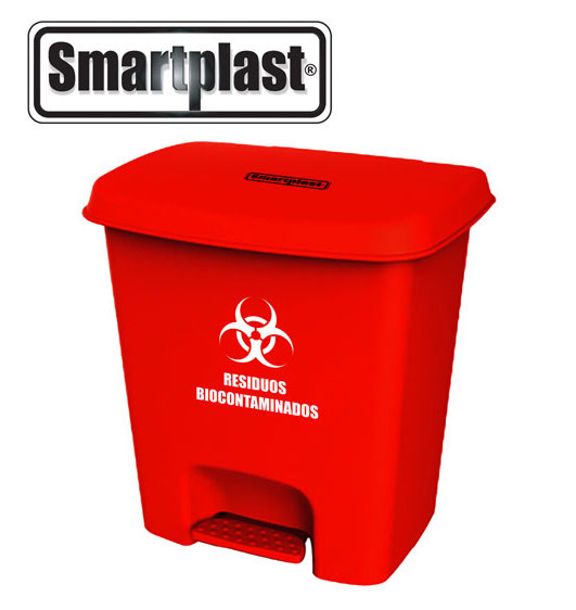 tacho de 25 litros con pedal smartplast tacho de 25 litros pedal biocontaminados